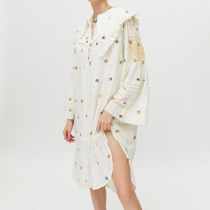 Urban Outfitters Dorothea Embroidered Dress